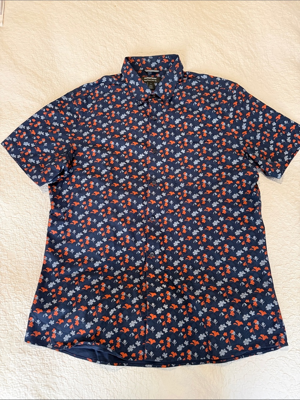 Nordstrom Men’s L Tech-Smart Trim Fit Shirt